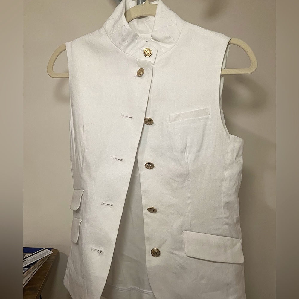 Sophia Richie Style Rag and Bone White Button Top - size 2